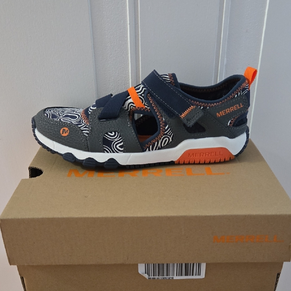 Merrell Kids' Navy and Orange Sneakers